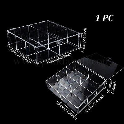 6 сетка прозрачный пластиковый кабельный органайзер AJEW-WH0270-648C-1