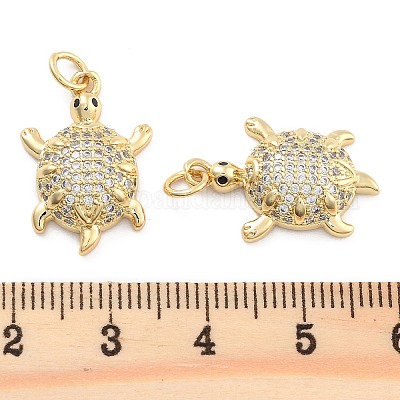 Подвески из латуни с прозрачным фианитом KK-U009-12J-G-1