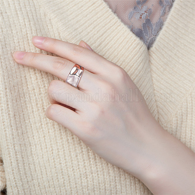 Кольца-манжеты из стерлингового серебра с родиевым покрытием JR790A-1