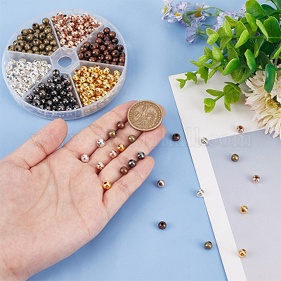 420 шт. 6 цвета железные дистанционные бусины IFIN-PH0002-23-1