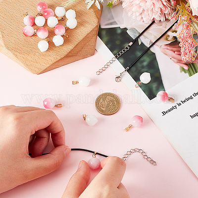 Набор для самостоятельного изготовления ожерелья с подвеской в виде персика 3d DIY-OC0010-47-1