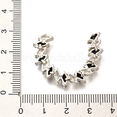 Латунные микро проложить кубического циркония бусы KK-M312-21-1