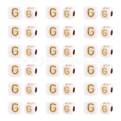 Непрозрачные акриловые бусины MACR-TAG0001-07G-1