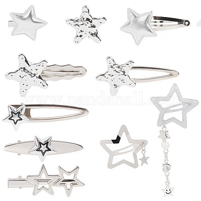 1 набор железных заколок для волос из кожи аллигатора MRMJ-CP0001-49-1