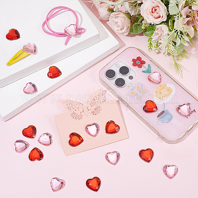 72шт 2 цвета стеклянные кабошоны со стразами RGLA-FG0001-22-1