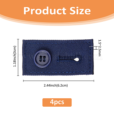 4 шт. хлопковые регулируемые брюки удлинитель талии FIND-FH0010-14A-1