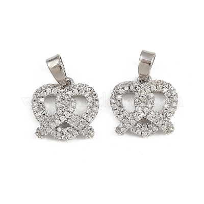 Латунные микро проложить кубического циркония подвески KK-A269-53P-1