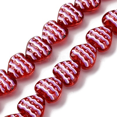 Стеклянные эмалевые бусины GLAA-Q125-01D-1