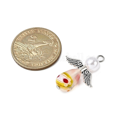 Стеклянные подвески миллефиори PALLOY-JF04573-01-1