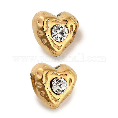 Бусины из хрусталя и страз из нержавеющей стали 304 STAS-U047-02G-1