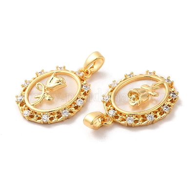 Латунные микро проложить кубического циркония подвески KK-I703-01B-G-1