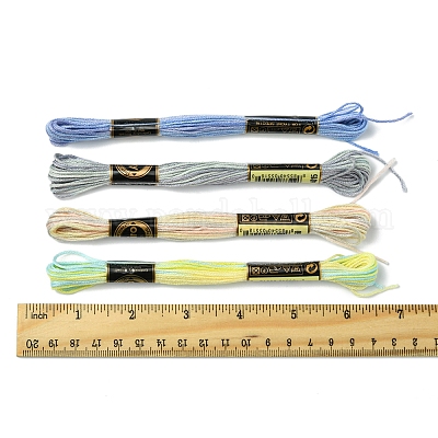 6-слойная полиэфирная нить для вышивания OCOR-FZ0001-01B-1