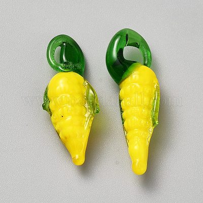 Стеклянные подвески на фруктовую тематику GLAA-WH0032-26C-1