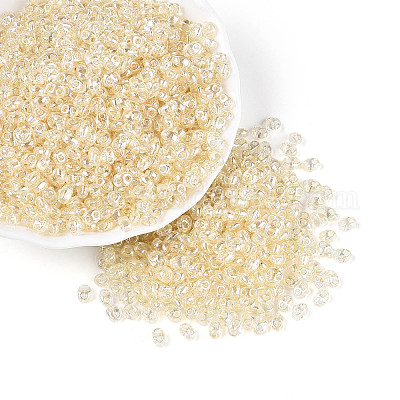 Прозрачные цвета блеск стеклянный бисер SEED-N008-09G-1