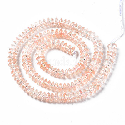 Стеклянные бусины кракле  GLAA-S192-B-004F-1