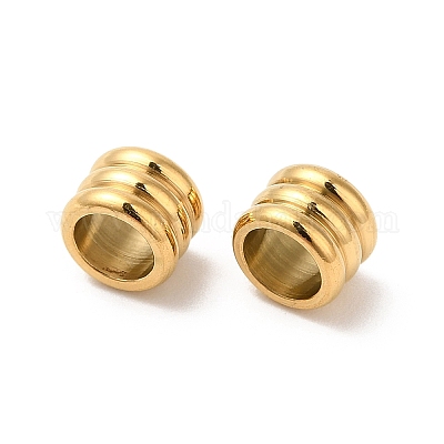 Европейские бусины из нержавеющей стали 304 STAS-H214-04G-1