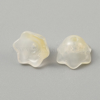 Колпачки для бусин лэмпворк ручной работы LAMP-WH0005-03J-1