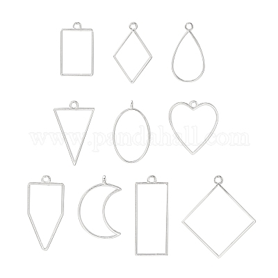 Подвески из сплава с открытой спиной PALLOY-YWC0002-02S-1