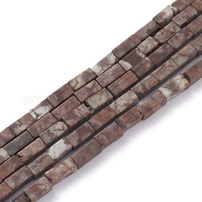 Натуральный красный снежинка обсидиан бисер прядь G-C301-01-1