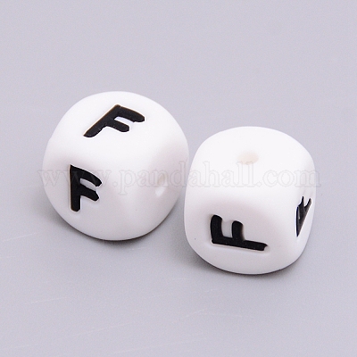 Силиконовые бусины SIL-WH0002-25B-F-1