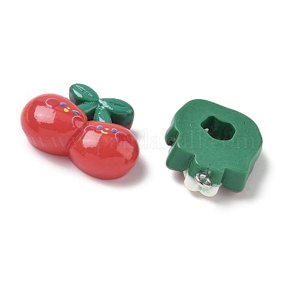 Подвески из непрозрачной смолы на рождественскую тематику RESI-I344-02P-1