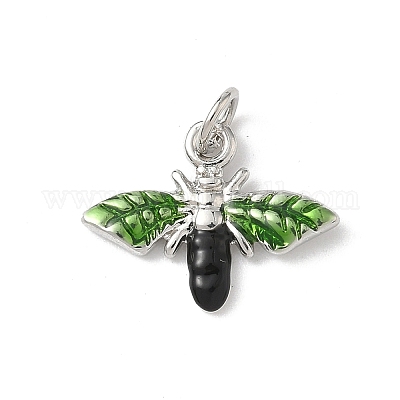 Подвески из латуни с эмалью в виде насекомых KK-B155-01A-02P-1