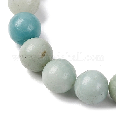 Круглые нити шарик натуральный амазонитовые G-I183-02-12mm-1