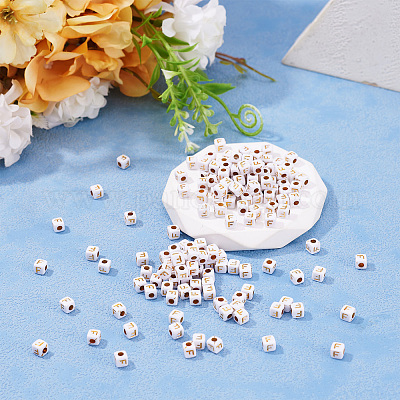 Непрозрачные акриловые бусины MACR-TAG0001-07F-1