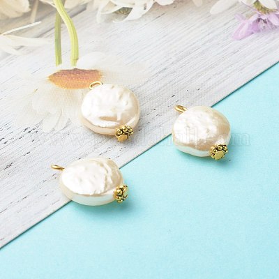 Кулон из абс-пластика с имитацией жемчуга PALLOY-JF00834-1