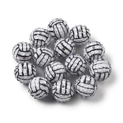 Бусины из смоляных стразов на спортивную тематику OACR-D307-02-1