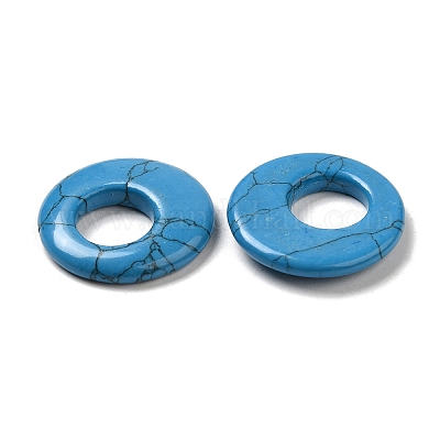 Синтетические подвески с синей бирюзой G-T122-76W-1