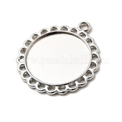 Сеттинги для кулона ( кабошона ) тибетского стиля TIBE-21668-P-RS-1