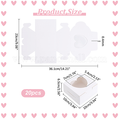 Квадратные подарочные коробки для хранения кексов из крафт-бумаги CON-WH0095-95A-1