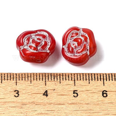 Непрозрачные бусины лэмпворк LAMP-P065-02B-10-1