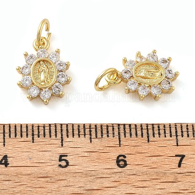 Латунные микро проложить кубического циркония подвески KK-C092-19D-G-1