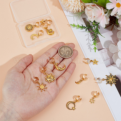 12 шт. подвеска-стетоскоп в виде солнца HJEW-OC00181-1