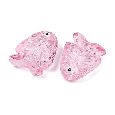 Прозрачные стеклянные эмалевые бусины LAMP-U004-06R-1