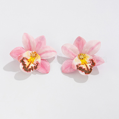 Ohrstecker aus Stoffblumen&nbsp;FS-WG643B1-08-1