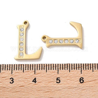 Подвески из настоящей 304 нержавеющей стали с покрытием из 14-каратного золота STAS-L022-157G-L-1