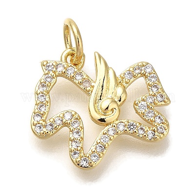 Стойки обшивки латунь микро проложить Циркон подвеску KK-I720-17G-1