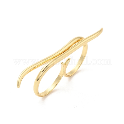 Открытые манжеты из латунной проволоки RJEW-P098-02G-1