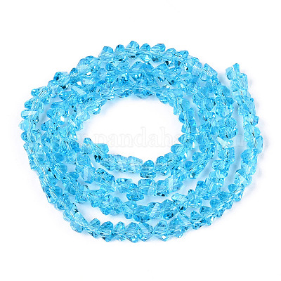 Прозрачные стеклянные бусины&nbsp;LS-GLAA-N018-4mm-03-1