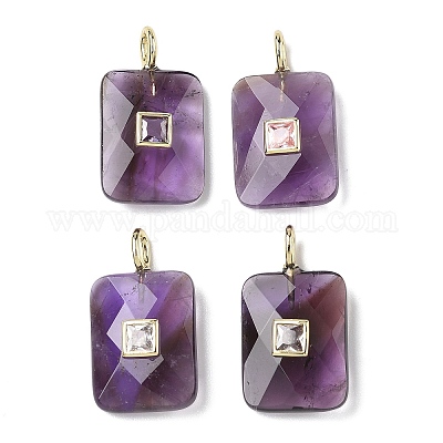Подвески из натурального аметиста  G-I391-03G-02-1