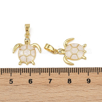 Латунные микро проложить кубического циркония подвески KK-C093-09G-01-1