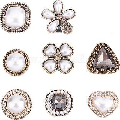 8 шт. 8-х стильные литые пряжки для обуви FIND-FG0001-65-1