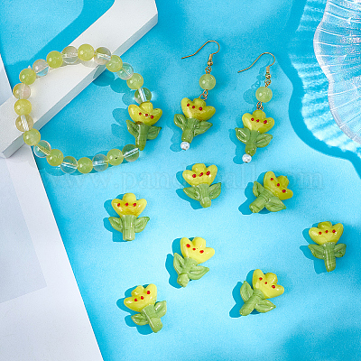 12шт ручной работы бусины лэмпворк LAMP-PA0001-01-1