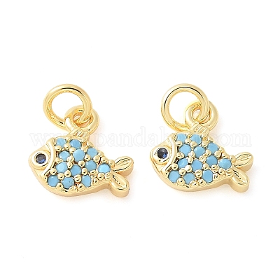 Латунные микро проложить кубического циркония подвески X-KK-U056-19G-1