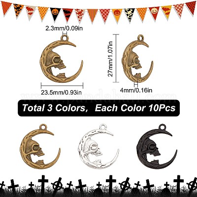 Подвески из сплава 30шт 3 цветов FIND-SC0004-57-1