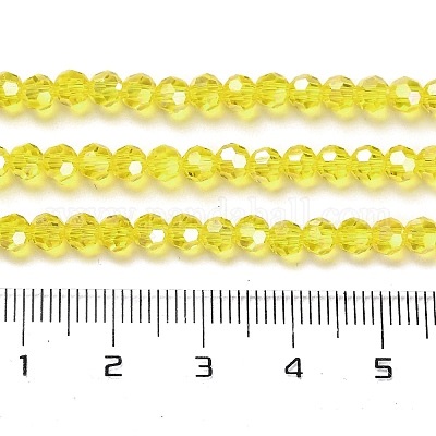 Прозрачные стеклянные бусины EGLA-A035-T4mm-B03-1