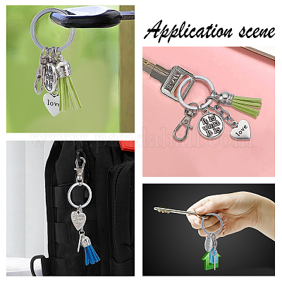 Swivel Miniature Keychain Set With Snap Hooks, Metal Clasps, Spring Clip,  And Lobster Clasp From Smalliram, $10.92